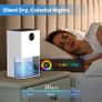 Dehumidifier for Home 22.5W  1800ML Electric Dehumidifiers 400ML/Day Auto Off 4/8H Timer Auto Defrost Ultra Quiet 7 Coloured LED Portable Dehumidifier for Drying Clothes Bedroom, Bathroom, Wardrobe, RV Image 5