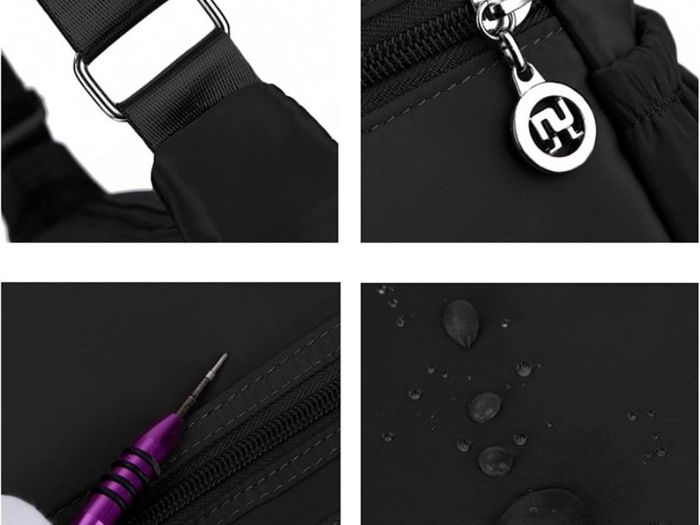 Women's Multi-Pocket Casual Crossbody Handbags Waterproof Shoulder Nylon Bags MULTIPLE COLOURS AVAILABLE (FREE POSTAGE)