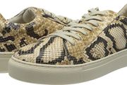 SELECTED Women's Leather Trainer B Sneaker, SLFDONNA New Snake 37 EU, 4 UK