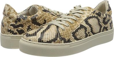 SELECTED Women's Leather Trainer B Sneaker, SLFDONNA New Snake 37 EU, 4 UK