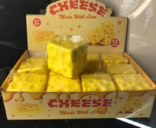 Kids squishy cheese cube