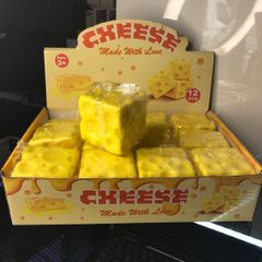Kids squishy cheese cube