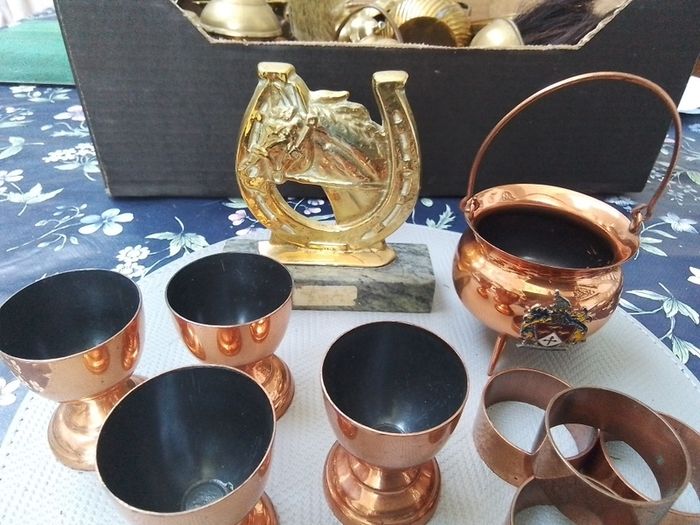 Copper Eggcups & Napkin Rings