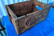 Old carlsberg wooden crate