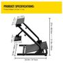 Steering Wheel Stand,G920 Racing Wheel Stand,Logitech Wheel Stand for G25 G27 G29,GT Racing Simulator Wheel Stand,Wheel Support and Pedal not Included Image 7