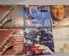 Various music CDs from early 2000s newspapers - jazz - Christmas - easy listening