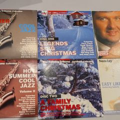 Various music CDs from early 2000s newspapers - jazz - Christmas - easy listening