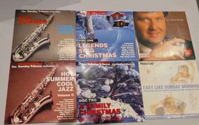 Various music CDs from early 2000s newspapers - jazz - Christmas - easy listening