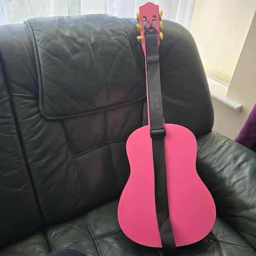 Pink guitar