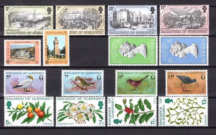 1978 Guernsey Commemorative Stamps Year Unit Mint Never Hinged (MNH)