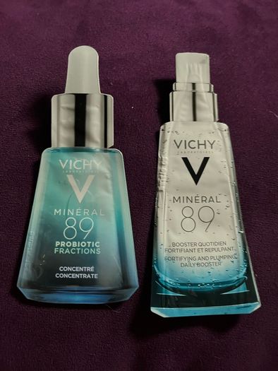 Vichy Mineral 89 moisture boosting cream lift activ collagen b serum