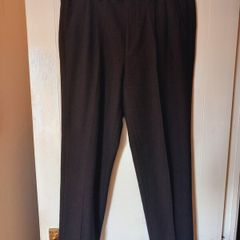 Suit Trousers Pants, Brown / Maroon, XXL