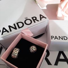 New genuine pandora head over heels clip charm