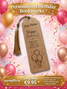Personalised Birthday Bookmarks