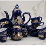 Vintage Japanese 1960s Porcelain Blue Tea/Coffee Set Image 2