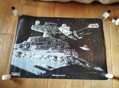 1982 Misspelt Star Wars Millennium Falcon Poster.