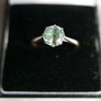 Vintage 9Ct Yellow Gold 375 Emerald  Ring size:P 2,18g Image 2