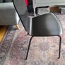 Black IKEA kitchen chairs x 6 Image 2