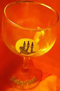 baby seal wine glass