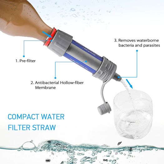 Water Filtration System Water Purifier for Emergency Preparedness Camping Traveling