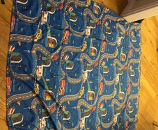 Homestore kids blue curtains - road & vehicles