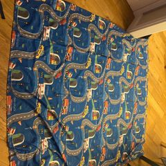 Homestore kids blue curtains - road & vehicles