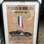 Motor racing themed posters. 50cmX70cm. Framed. Image 2
