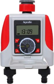 Two Outlets Electronic Hose Tap Water Timer Garden Irrigation System Controller Watering Computer Waterproof