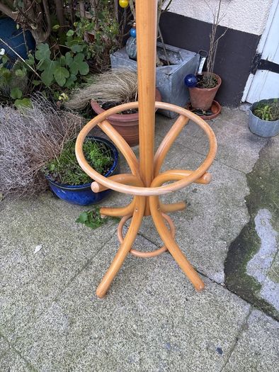 coat stand rack with swivel top and umbrella holder pine