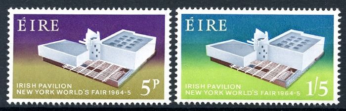 Ireland 1964 - Scott # 194-195 - New York World's Fair : Complete Set - Mint Never Hinged