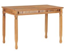 Garden Dining Table 120x65x80 cm Solid Teak Wood