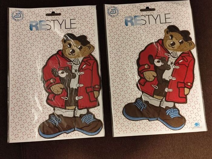 Large Iron On Bear Patches