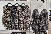 Leopard-print envelope dress
