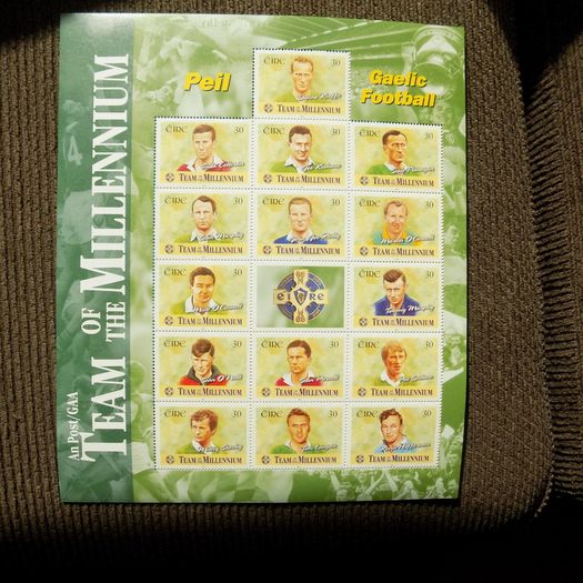 Ireland 1999.GAA Football Team of the Millenium.Full set of 15 Players.MNH.