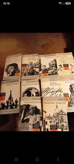1960s 10 Classic Works of Literature in German Language. Vintage.