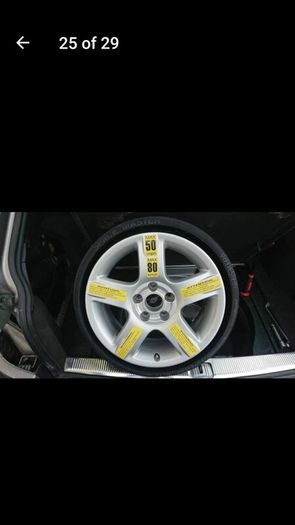 Audi vw 125/80 r17 space saver spare wheel a3 8l 8p / a4 b6 b7 / a6 c5 c6 / a8  205/55/R16  5x112 passat jetta skoda superb parts breaking tyres wheels