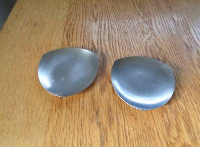 Stainless Steel Butter Plates x 2 for Sale