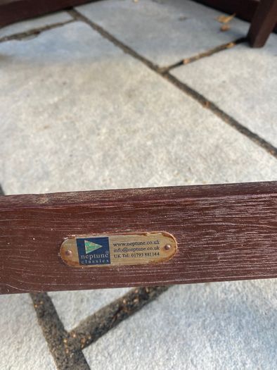 Teak garden table & chairs