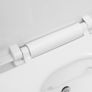 Wall Hung Rimless Toilet with Bidet Function Ceramic White Image 2