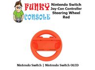 main image for ad Nintendo Switch Joy-Con Controller Hand Grip Mario Racing Wheel Joy Con Game Pad Red Switch OLED