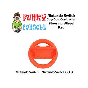 Nintendo Switch Joy-Con Controller Hand Grip Mario Racing Wheel Joy Con Game Pad Red Switch OLED
