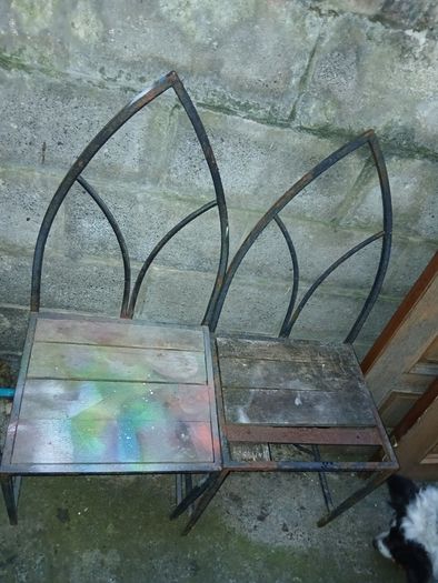 Metal garden chairs