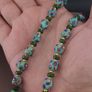 Vintage Venetian Style Skunk Eyes GlassBeads Necklace Image 6