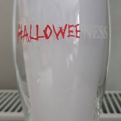 Rare Guinness Halloween glass
