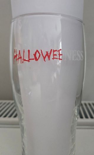 Rare Guinness Halloween glass