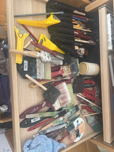 HUGE selection of art materials including easel, canvases, paints, pastels and more