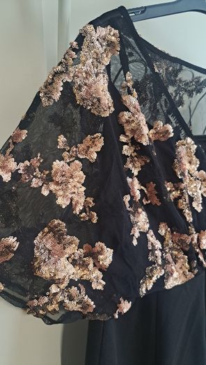 Black sequin dress