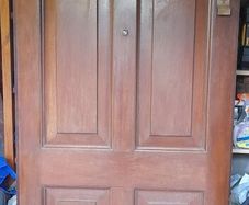 Fireplace and Front door