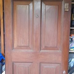 Fireplace and Front door
