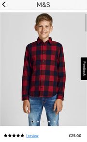 M&S 100% cotton boys shirt age 4-5